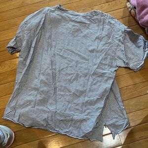 Striped american eagle tee